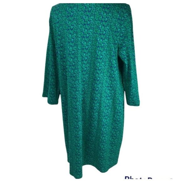 Boden NWT green floral sz 8R sleepwear nightgown 100% cotton pajamas - Picture 2 of 4